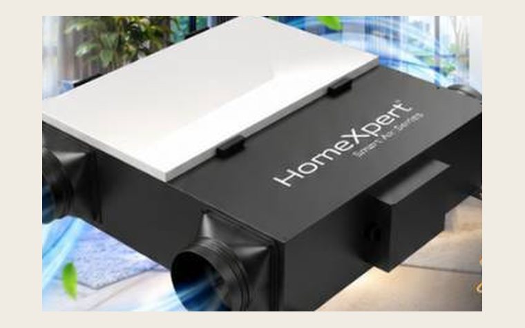 เครื่องระบายอากาศแลกเปลี่ยนพลังงาน HomeXpert ERV สำหรับเติมอากาศบริสุทธิ์ในบ้าน